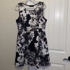 Black & White Floral Dress